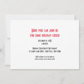 Uitnodiging voor feestelijke vakantieparty, JOY ro (Achterkant)