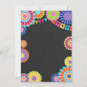 Uitnodiging voor feestelijke verlovingspartij Mexi (Achterkant)