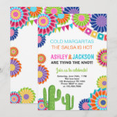 Uitnodiging voor feestelijke verlovingspartij Mexi (Voorkant / Achterkant)