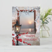 Uitnodiging voor feestelijke winterfeestdagen (Staand voorkant)