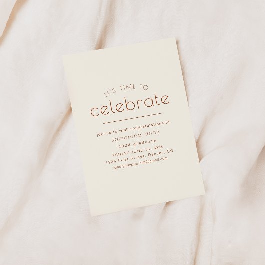 Uitnodiging voor feestje: Het Is Tijd Om Te Vieren