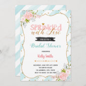 Uitnodiging voor feestje met liefde overgoten (Voorkant / Achterkant)