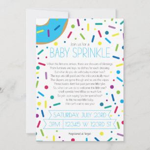 Uitnodiging voor feestje voor baby jongen