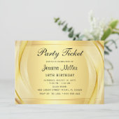 Uitnodiging voor feestticket (Staand voorkant)
