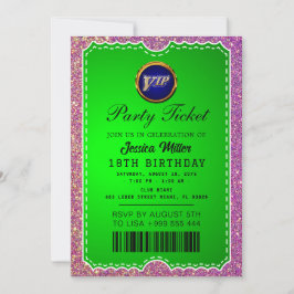 Uitnodiging voor feestticket