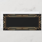Uitnodiging voor feestticket Roaring Twenties (Achterkant)