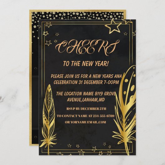 UITNODIGING VOOR FEESTVIERING (Voorkant / Achterkant)