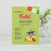 Uitnodiging voor Fiesta Chili Pepper Man (Staand voorkant)