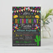 Uitnodiging voor Fiesta-pensioenfeest (Staand voorkant)