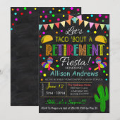 Uitnodiging voor Fiesta-pensioenfeest (Voorkant / Achterkant)