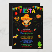 uitnodiging voor Fiesta-verjaardag (Voorkant / Achterkant)