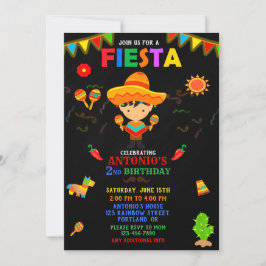 uitnodiging voor Fiesta-verjaardag