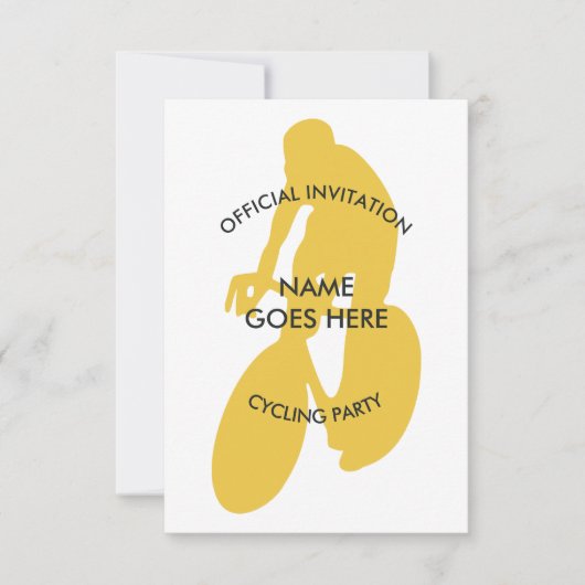  uitnodiging voor fietsen (Voorkant)