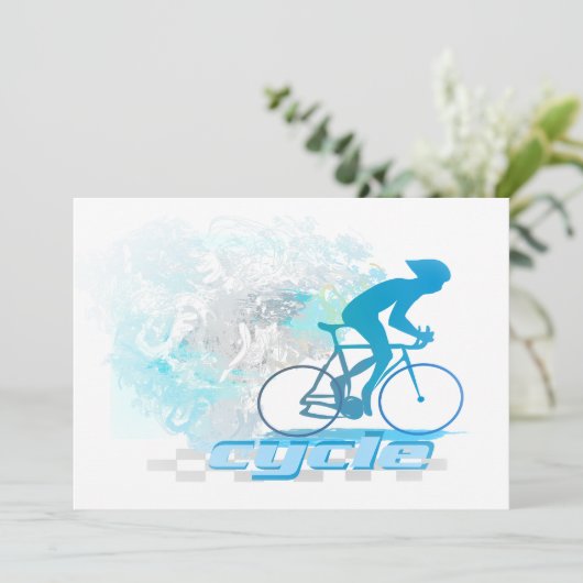 Uitnodiging voor fietsen (Staand voorkant)