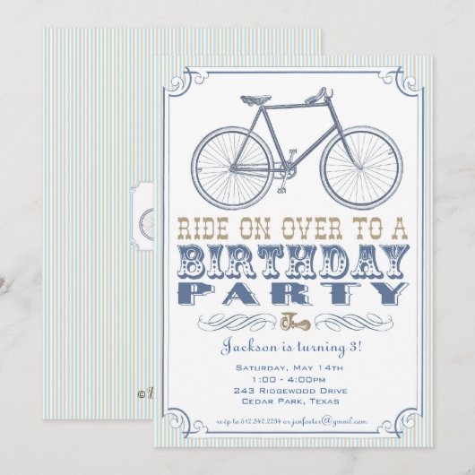  uitnodiging voor fietspartners (Voorkant / Achterkant)