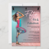 Uitnodiging voor Fifty Fit Fabulous Dansfeest (Voorkant)