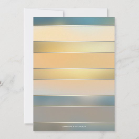 Uitnodiging voor fijne kunst met een schilderband (Achterkant)