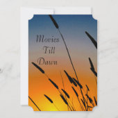 Uitnodiging voor film- en spelavond (Voorkant)