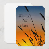 Uitnodiging voor film- en spelavond (Voorkant / Achterkant)