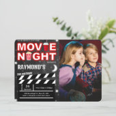 Uitnodiging voor filmavond foto (Staand voorkant)