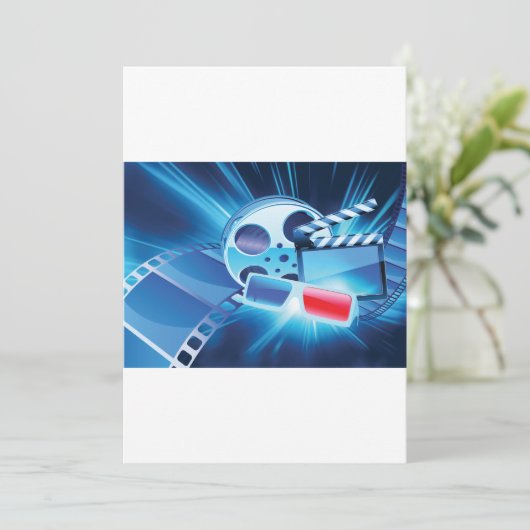 Uitnodiging voor filmfilms (Staand voorkant)