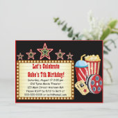 Uitnodiging voor filmliefdadigheidsfeest (Staand voorkant)