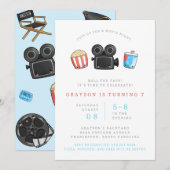 Uitnodiging voor filmliefdadigheidsfeest (Voorkant / Achterkant)