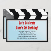 Uitnodiging voor filmliefdadigheidsfeest (Voorkant / Achterkant)