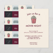 Uitnodiging voor filmliefdadigheidsfeest (Voorkant / Achterkant)