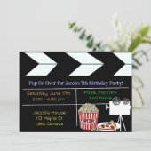 Uitnodiging voor filmliefdadigheidsfeest (Staand voorkant)