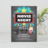 Uitnodiging voor filmliefdadigheidsfeest (Staand voorkant)