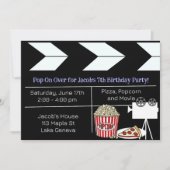 Uitnodiging voor filmliefdadigheidsfeest (Voorkant)