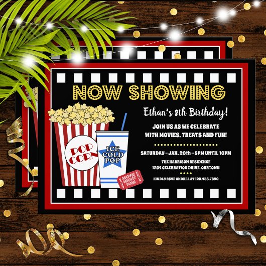 Uitnodiging voor filmliefdadigheidsfeest