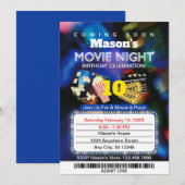 Uitnodiging voor filmliefdadigheidsfeest (Voorkant / Achterkant)