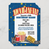 Uitnodiging voor filmliefdadigheidsfeest (Voorkant / Achterkant)