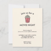 Uitnodiging voor filmliefdadigheidsfeest (Voorkant)