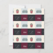 Uitnodiging voor filmliefdadigheidsfeest (Achterkant)