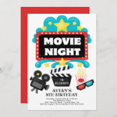 Uitnodiging voor filmliefdadigheidsfeest (Voorkant / Achterkant)