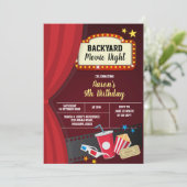 Uitnodiging voor filmliefdadigheidsfeest op aarde (Staand voorkant)