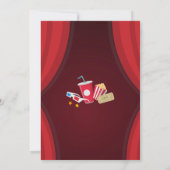 Uitnodiging voor filmliefdadigheidsfeest op aarde (Achterkant)