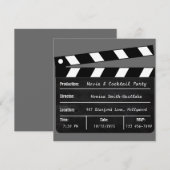 Uitnodiging voor films en cocktail (Voorkant / Achterkant)