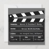 Uitnodiging voor films en cocktail (Voorkant)
