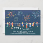 uitnodiging voor Fireworks-weergave in de buurt (Voorkant)