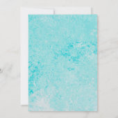 Uitnodiging voor flamingo drijvende vrijgezellenfe (Achterkant)