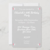 Uitnodiging voor Flamingo Liefde verticaal (Achterkant)