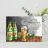 Uitnodiging voor flessen bier (Staand voorkant)