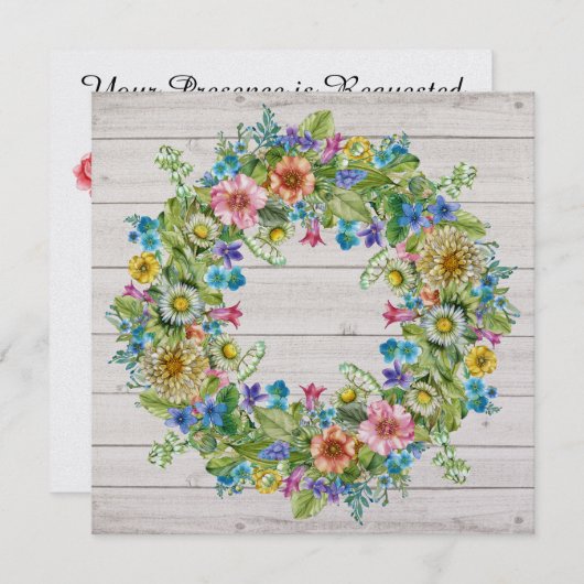 Uitnodiging voor flora en fauna (Voorkant / Achterkant)