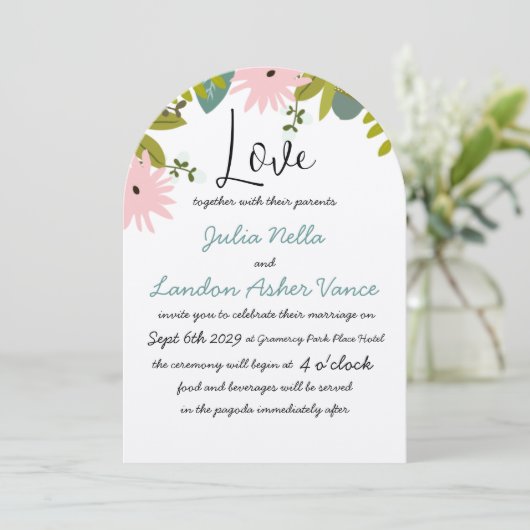 Uitnodiging voor flora en fauna (Staand voorkant)