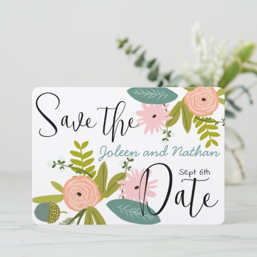 Uitnodiging voor flora en fauna BEWAART DE DATUM (Staand voorkant)