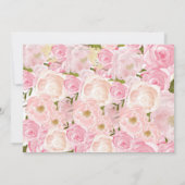 Uitnodiging voor floral Bridal (Achterkant)